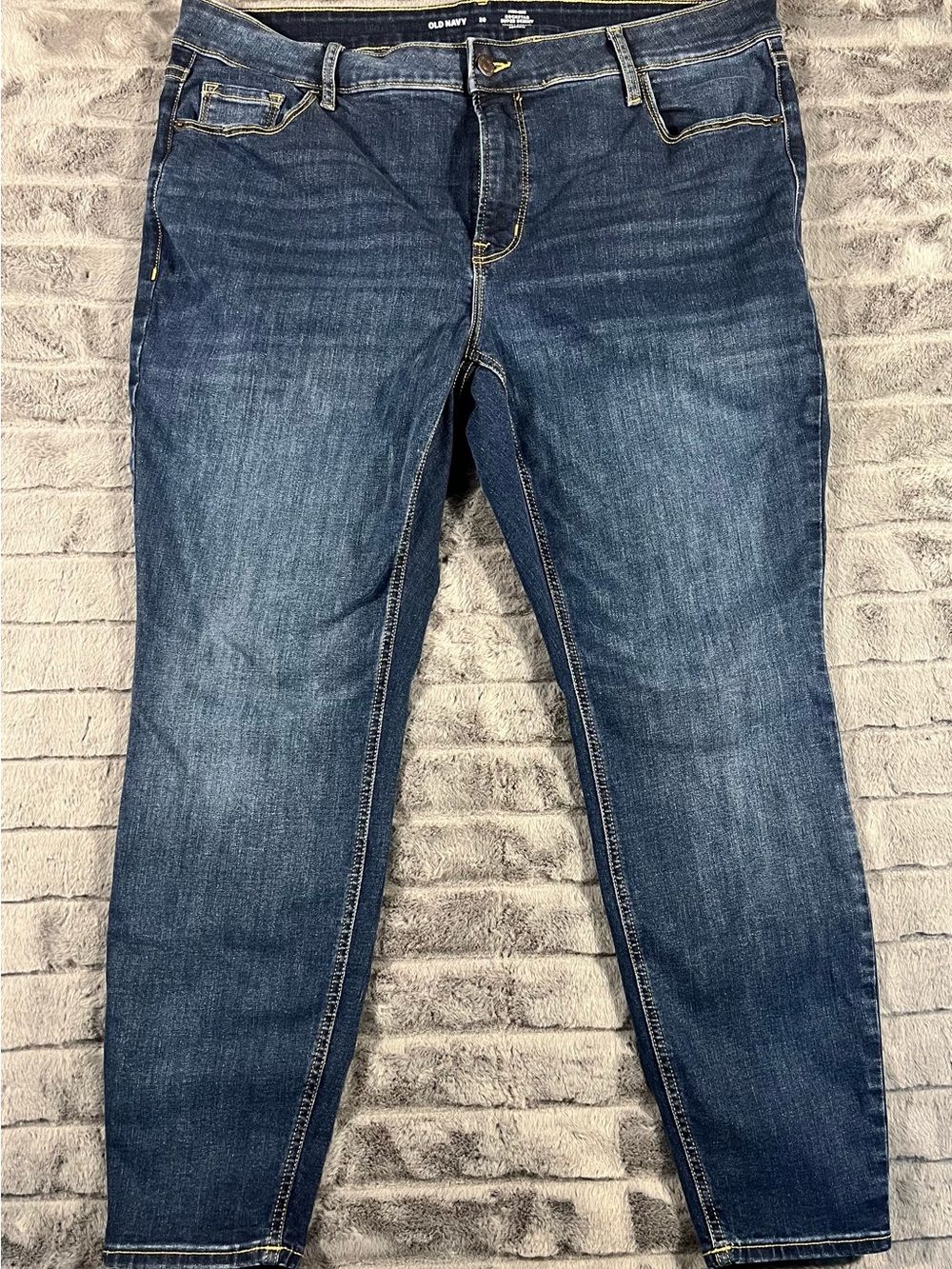 Old Navy Women's Dark Blue Stretch Skinny Jeans